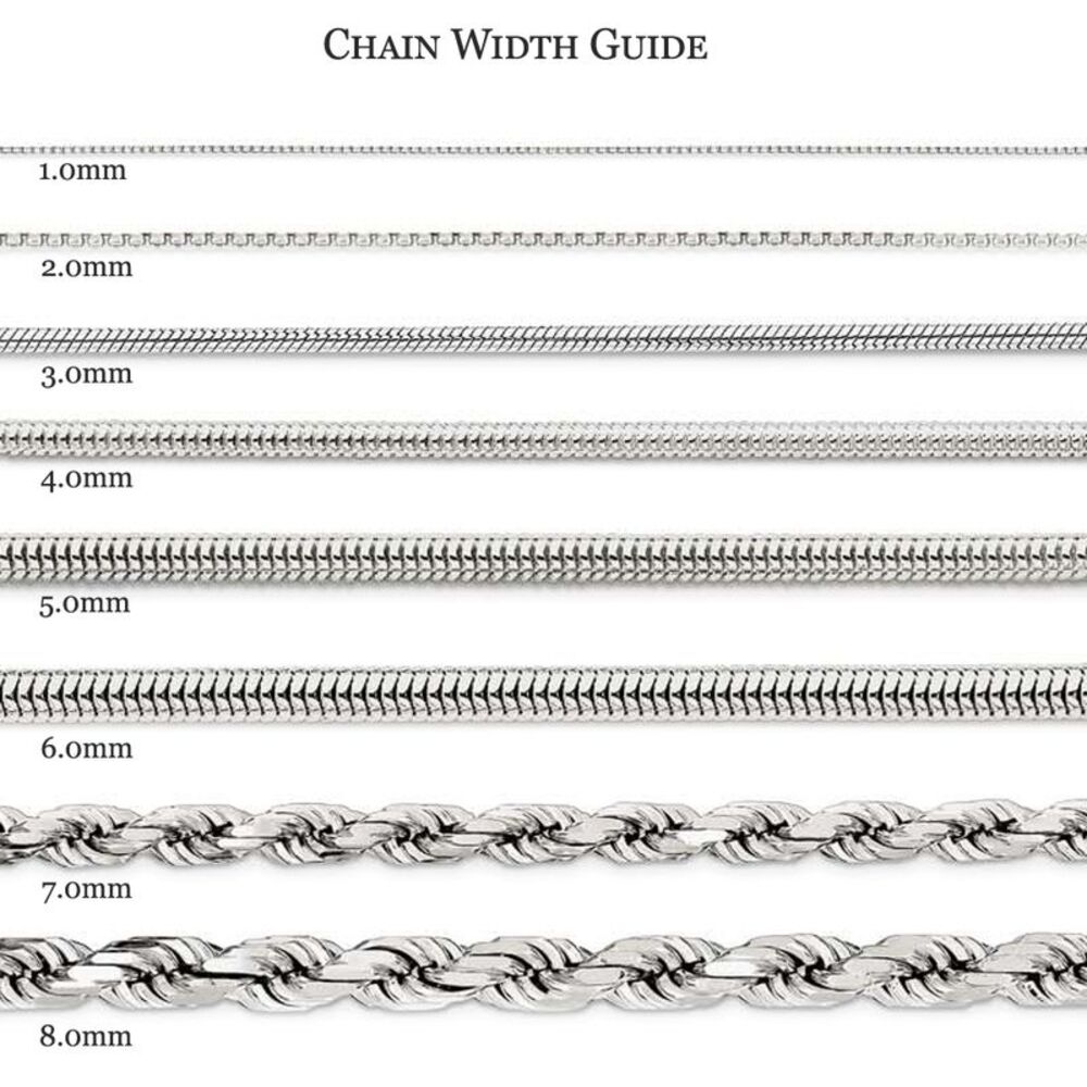3mm 10k Yellow Gold Diamond Cut Hollow Rope Chain Necklace, 18 Inch - Picture 6 of 8